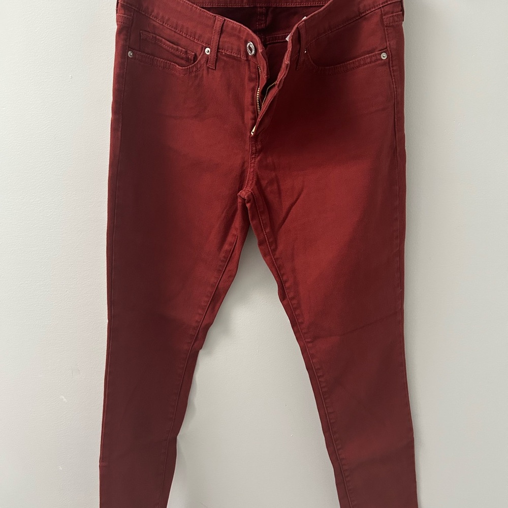 Levi's Brick Red Skinny Jeans